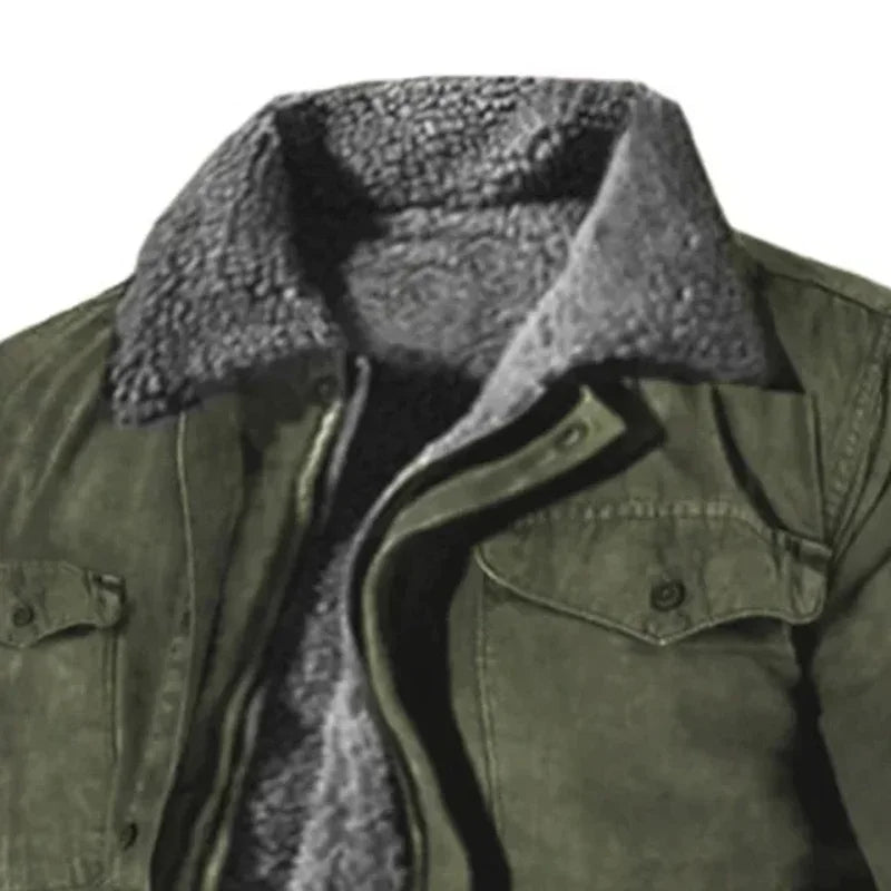 Veste hiver zippée épaisse pour homme