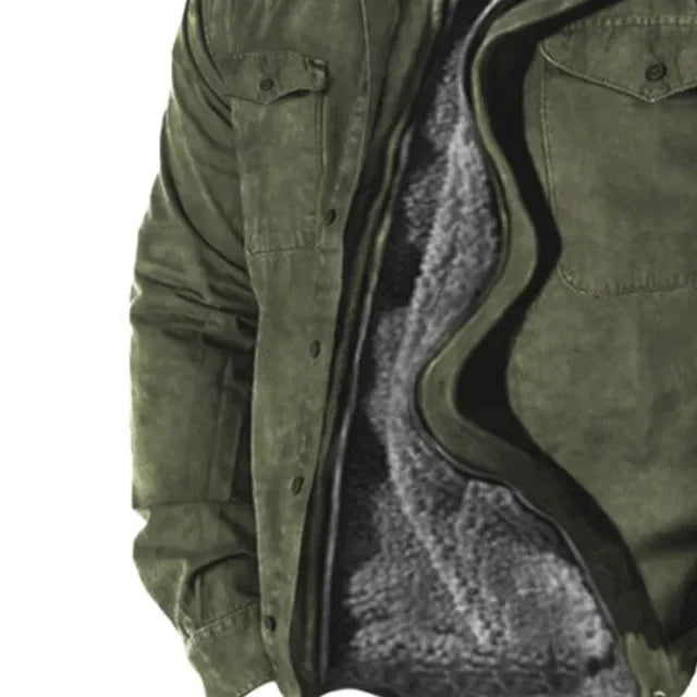 Veste hiver zippée épaisse pour homme