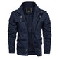 Veste militaire longue double poches homme