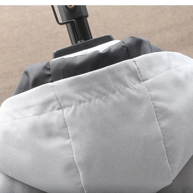 Veste longue à capuche large tendance pour homme