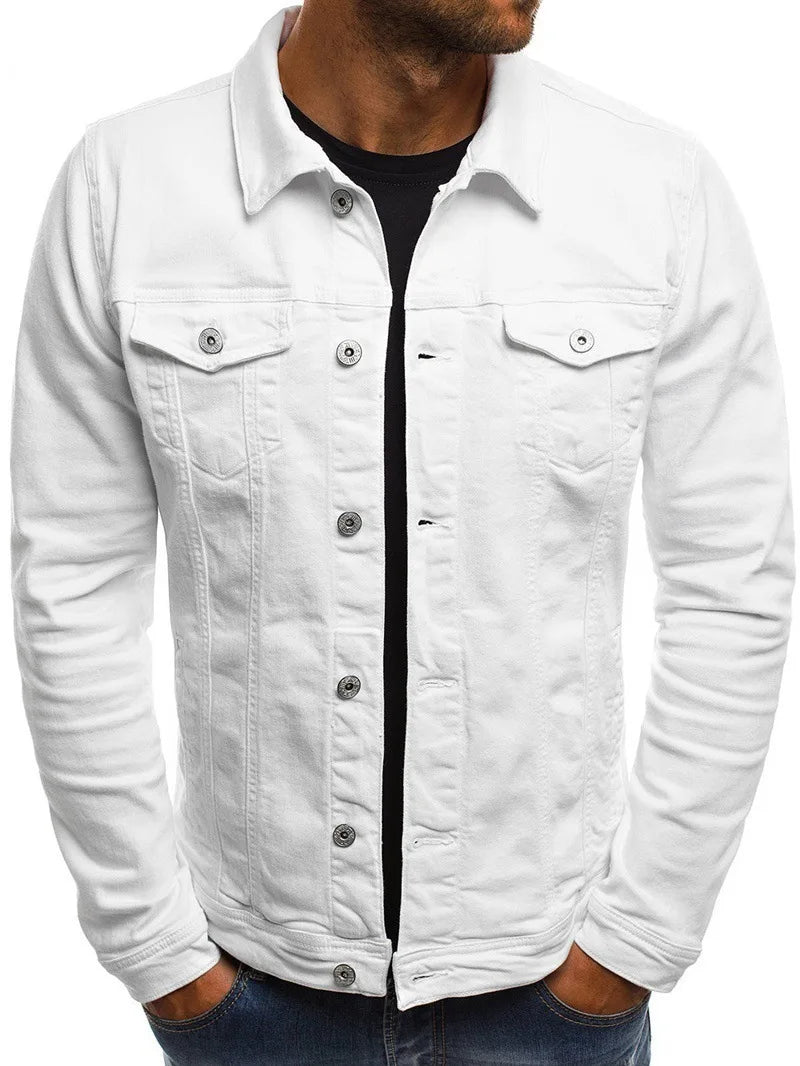 Veste en jean classic décontractée pour homme