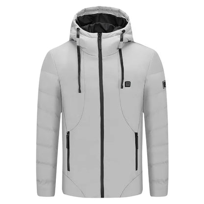 Veste doudoune chauffaute épaisse à capuche