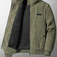 Veste hiver en velours sans capuche pour homme