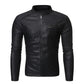 Veste en cuir style décontractée slim