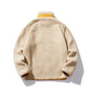 Veste polaire en laine à poche pour homme