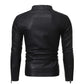 Veste en cuir style décontractée slim