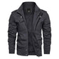 Veste militaire longue double poches homme