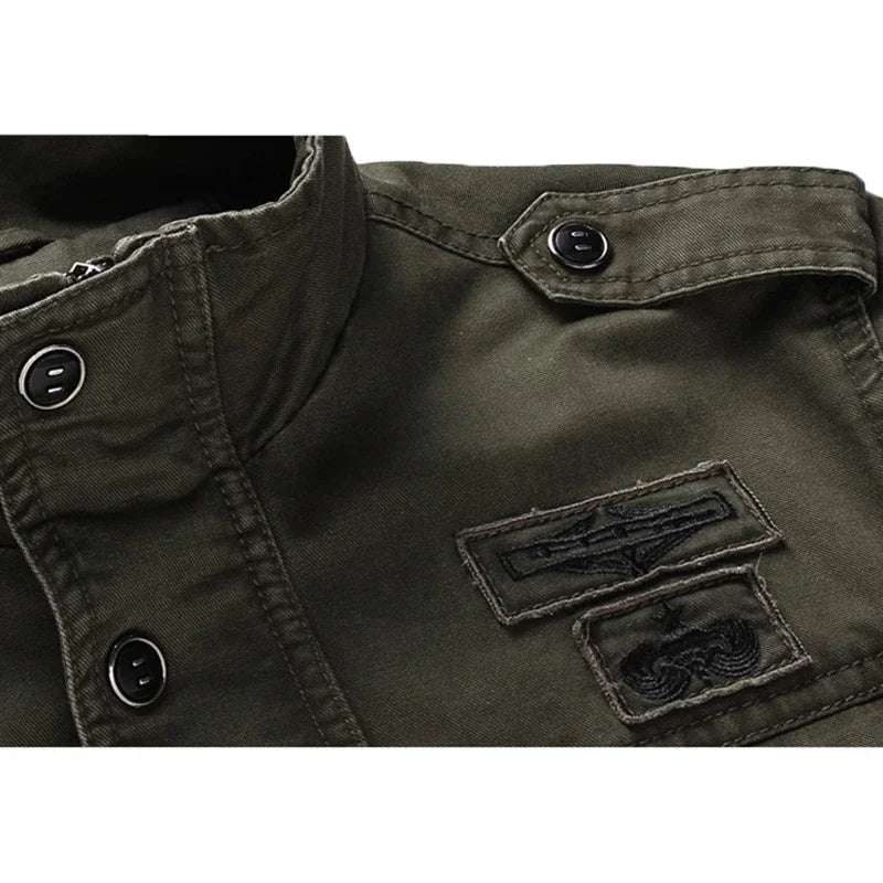 Veste Militaire avec manches à poches homme