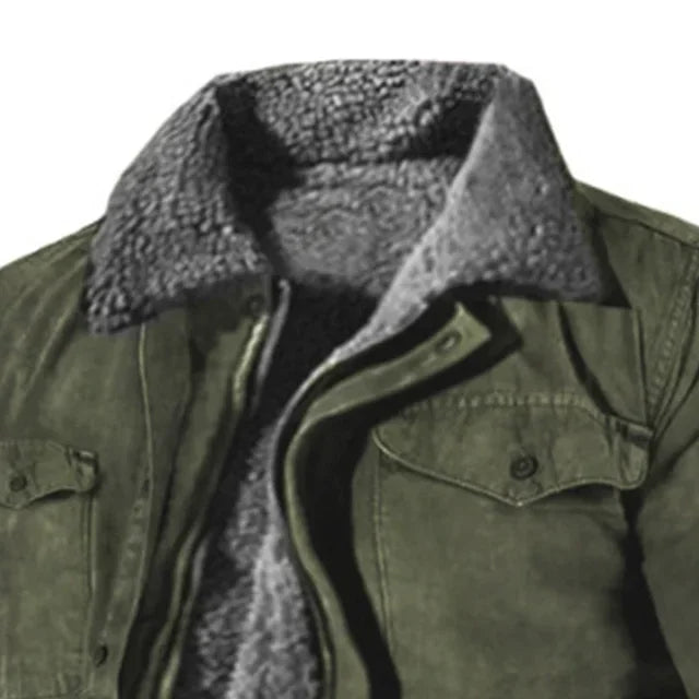 Veste hiver zippée épaisse pour homme