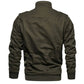 Veste militaire longue double poches homme