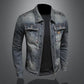 Veste en Denim Vintage Décontractée homme