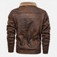 Veste vintage style aviateur marron
