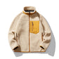 Veste polaire en laine à poche pour homme